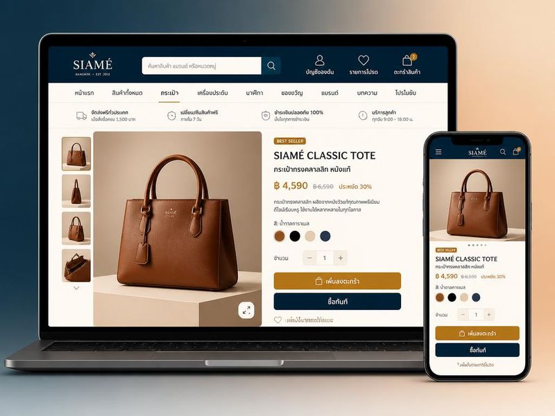 E-Commerce Website: SIAMÉ